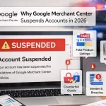 why google suspends merchant center